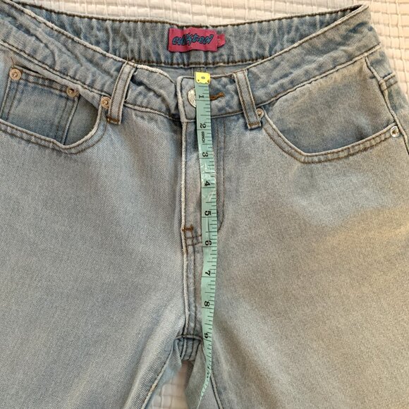 Edikted Wide-Leg Light Wash Jeans – Size XS - Picture 10 of 14